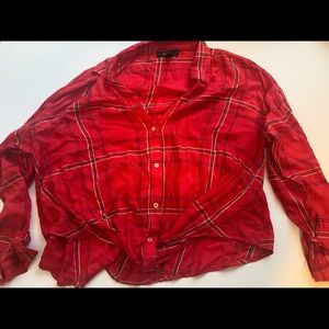 Plaid red shirt